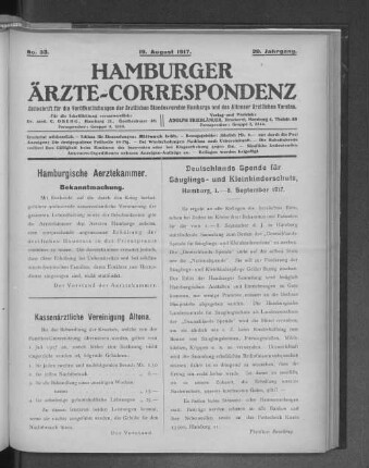 Kassenärztliche Vereinigung Altona.