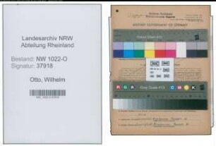Entnazifizierung Wilhelm Otto , geb. 21.03.1897 (Bahnbeamter)
