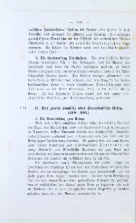 IV. Der zweite punische oder Hannibalische Krieg (218-201)