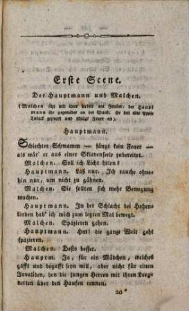 Das zugemauerte Fenster : ein Lustspiel in einem Akt