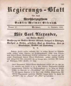 Nr. 27 : 21. September 1862