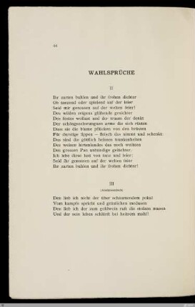 II. Ihr zarten buhlen und ihr frohen dichter