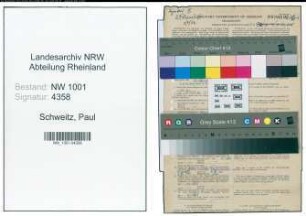 Entnazifizierung Paul Schweitz, geb. 17.04.1890 (Lehrer)