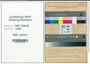 Entnazifizierung Johann Mell , geb. 09.05.1922 ()