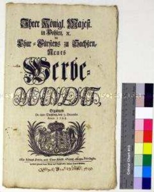 Mandat von Friedrich August I. Kurfürst von Sachsen betreffend die Anwerbung von Soldaten