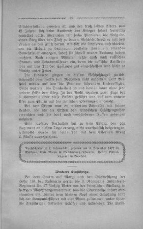 16. Wackere Einjährige