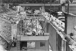 Baustelle 2. Schleusenkammer Neckargemünd