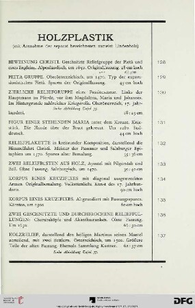 Holzplastik (Nr. 128-159)