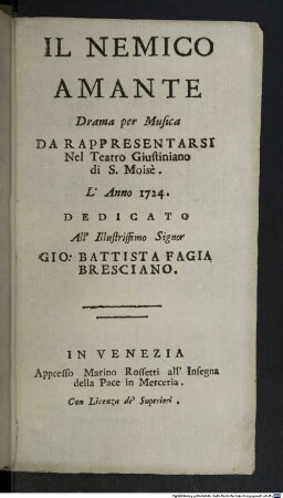 Il nemico amante
