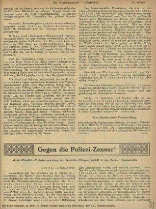 Gegen die Polizei-Zensur !