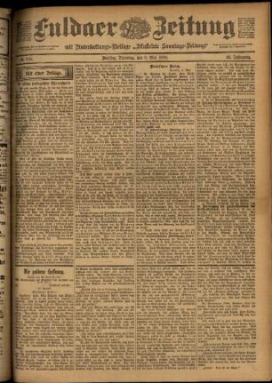 Ausgabe vom Dienstag, den 09. Mai 1899.