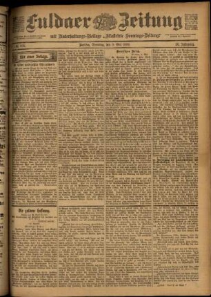 Ausgabe vom Dienstag, den 09. Mai 1899.