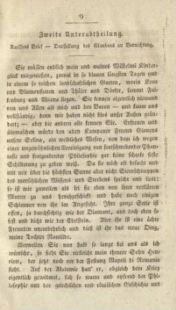 Zweite Unterabtheilung