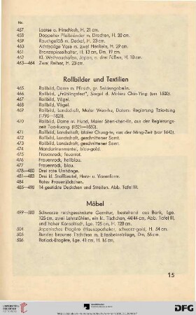 Möbel (Nr. 499 - 506)