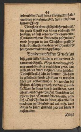 Von dem zwölfften Artickel ...