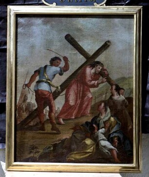 Kreuzweg — Christus tröstet die weinenden Frauen