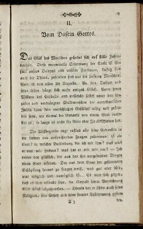 II. Vom Dasein Gottes.