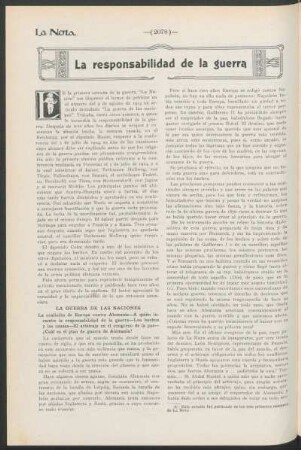 La responsabilidad de la guerra
