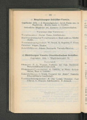c) Magdeburger Schiffer-Verein.
