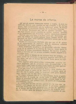 La marca de infamia.