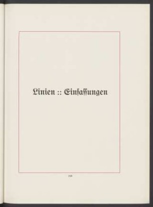 Linien, Einfassungen