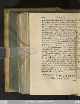 Secunda Divisio Efficientium.