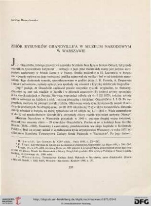19: Zbiór rysunków Grandville'a w Muzeum Narodowym w Warszawie
