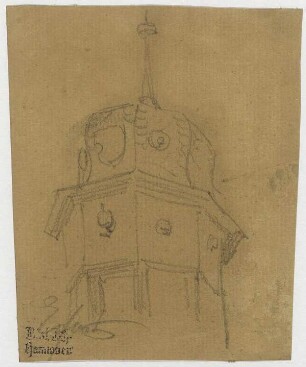 Gebäude in Erfurt, Turm mit Welscher Haube