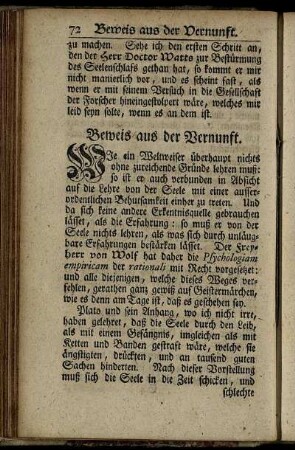 Beweis aus der Vernunft.