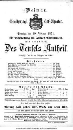 Des Teufels Antheil