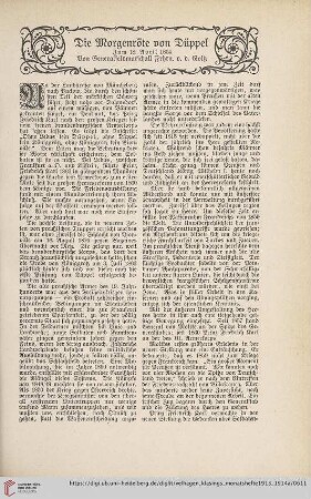 28: Die Morgenröte von Düppel : zum 18. April 1864