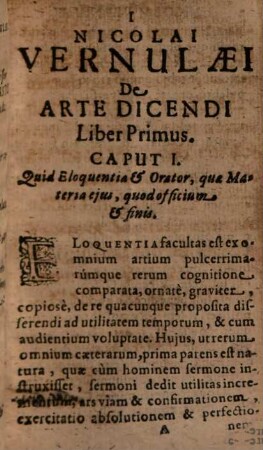 De arte dicendi