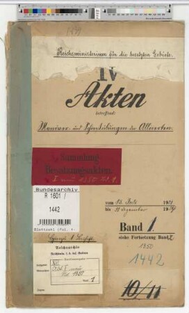 Manöver, Schießübungen, Sprenganlagen, Munitionstransporte der Besatzungstruppen: Bd. 1