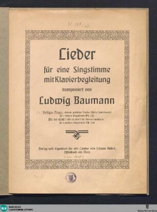 [1]: Heiliges Feuer : für 1 höhere Singstimme mit Klavierbegleitung