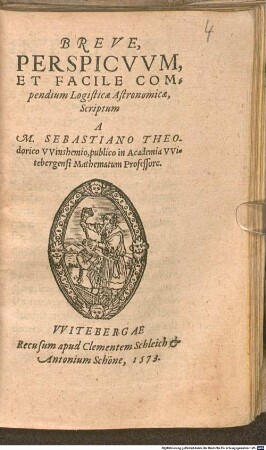 Breve, Perspicuum, Et Facile Compendium Logisticae Astronomicae
