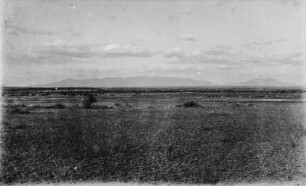 Steppenlandschaft : Steppenlandschaft in der Umgebung des Pangani. Im Hintergrund die Usambara-Berge