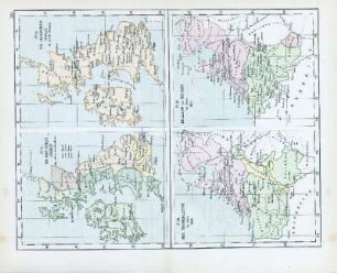 Die britischen Inseln im achten Jahrhundert. Die britischen Inseln bis auf die Jetztzeit. Die Niederlande im Jahre 1648. Holland und Belgien im Jahre 1831