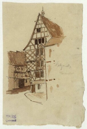 Fachwerkhaus am Holzmarkt in Halberstadt, Giebelfassade