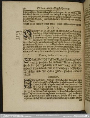 Die vier und funfftzigste Predigt aus Zach. VIII. v. 14. 15.