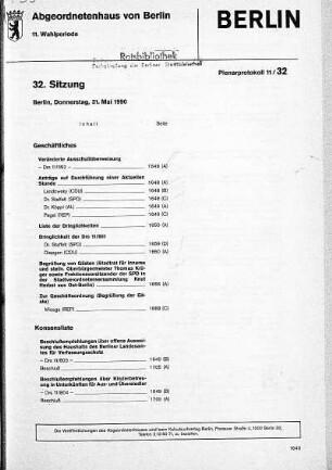 Nr. 32, 31. Mai 1990