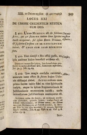 349-354, Locus XXI (§ 421 - 428)