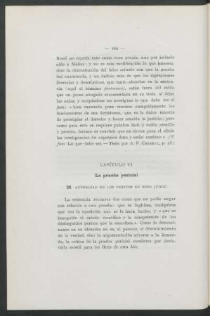 Capítulo VI - La prueba pericial