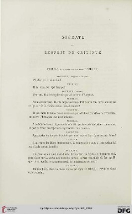 13: Socrate ou l'esprit de critique