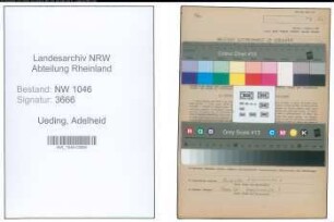 Entnazifizierung Adelheid Ueding , geb. 27.07.1909 (Schneiderin)