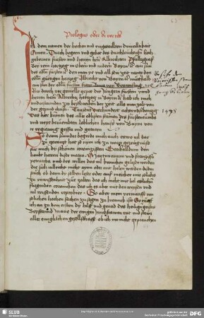 63r-97r: Von Ulrich Fuetrer verfasster Haupttext