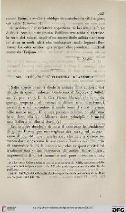 6: Sul ritratto d'Eleonora d'Arborea
