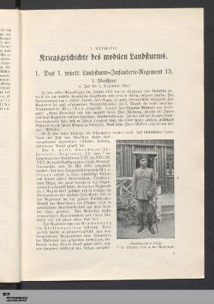 Kriegsgeschichte des mobilen Landsturms