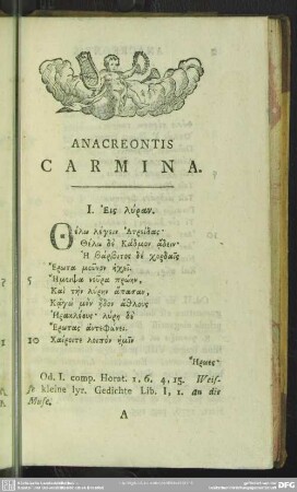 Anacreontis Carmina