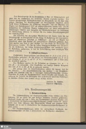 13b. Kaufmannsgericht