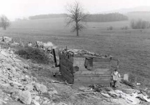 Hexenbrennen in Soritz : Gesellschaftliche Volkskultur - Frühling. Ort: Sowrjecy / Soritz. Hexenbrennen